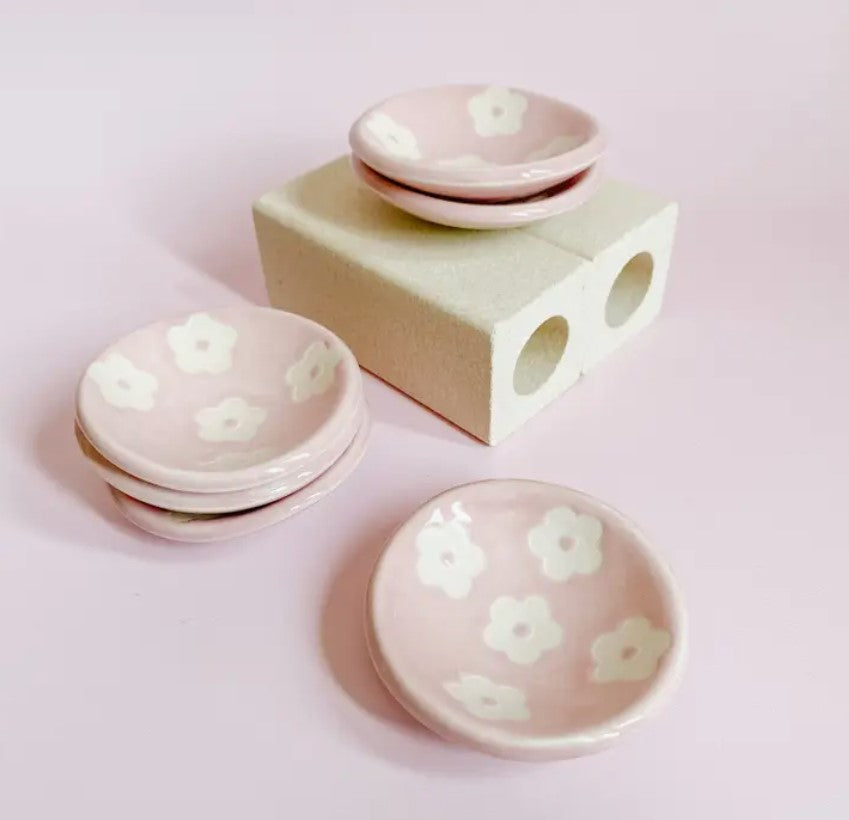 Mini Ceramic Dish - Pink