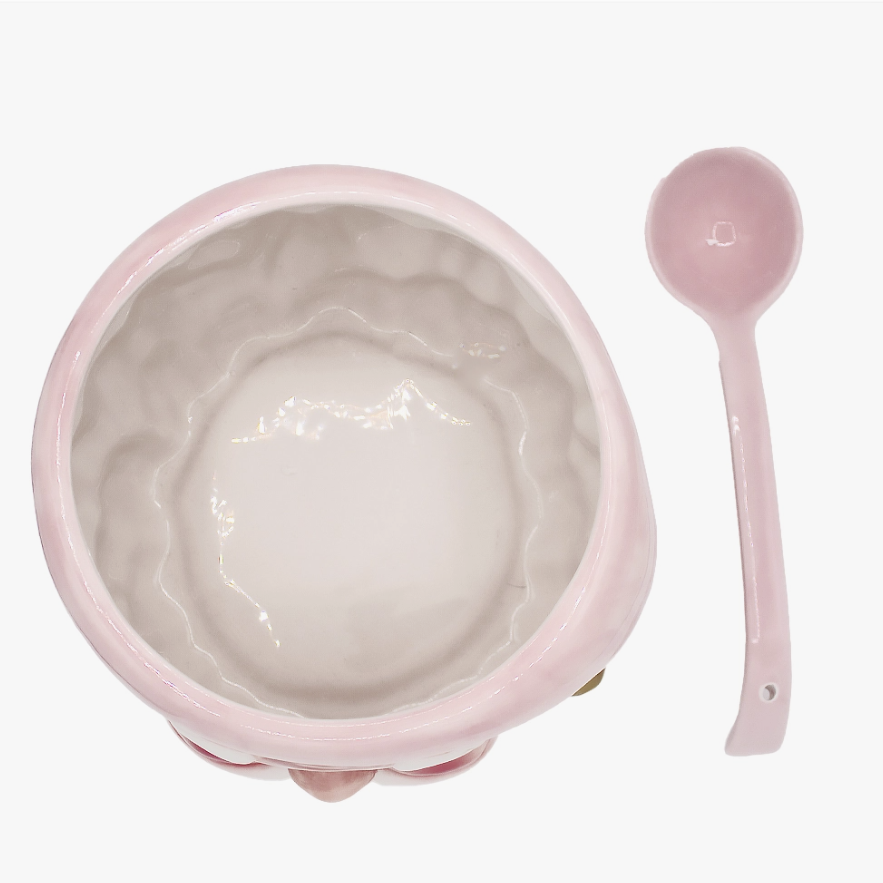 Pink Santa Punch Bowl & Ladle