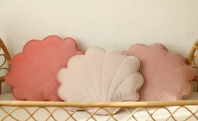 Powder Pink Shell Pillow