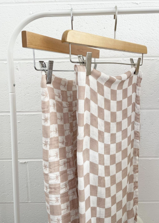 Checkered Muslin Swaddle