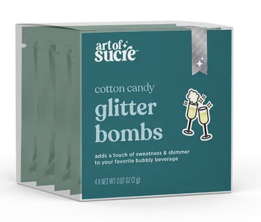 Silver Cotton Candy Glitter Bombs