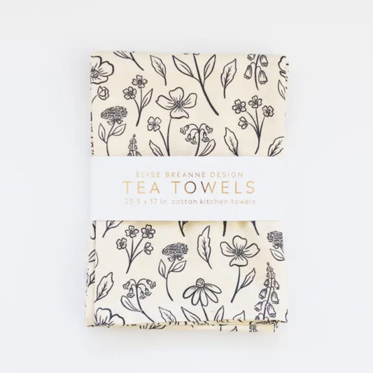 Pressed Floral Tea Towels