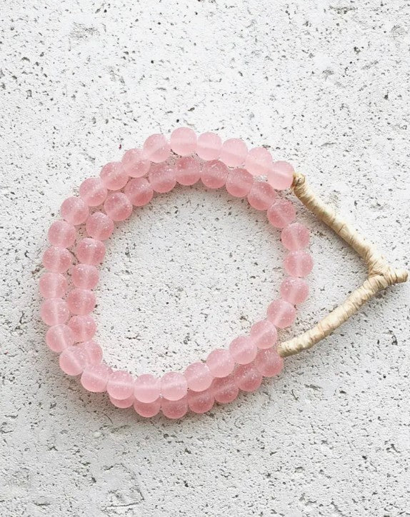 Pink Glass Beads